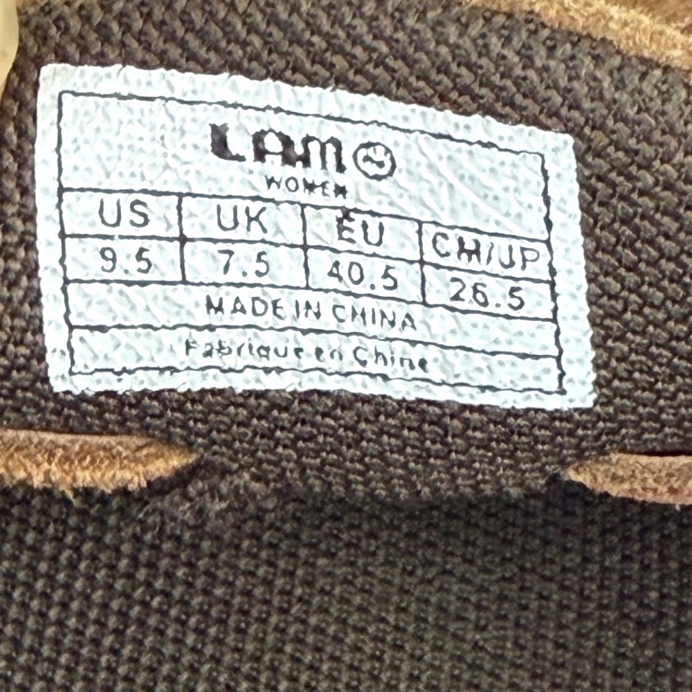 Lamo Womens Moccasin Slippers Chestnut Brown Suede Whipstitch Size 9.5 Comfort - Picture 8 of 13
